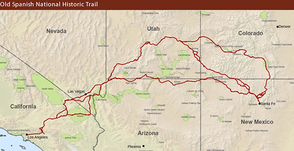 Old Spanish Trail Map